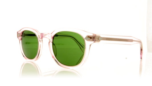 Moscot Lemtosh Sun Blush Green Blush Green Sunglasses - Angle