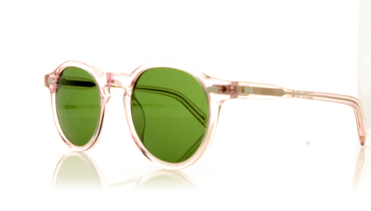Moscot Miltzen Sun Blush Green Blush Green Sunglasses - Angle