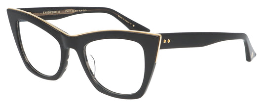 DITA Showgoer 01 Black with Gold Glasses - Angle
