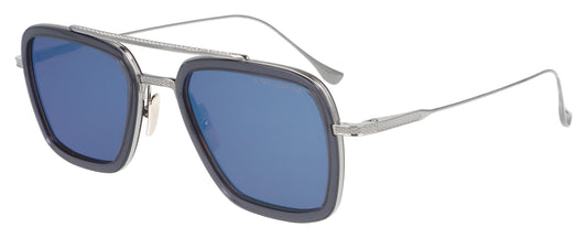 DITA Flight SMK-PLD Silver and Blue Sunglasses - Angle