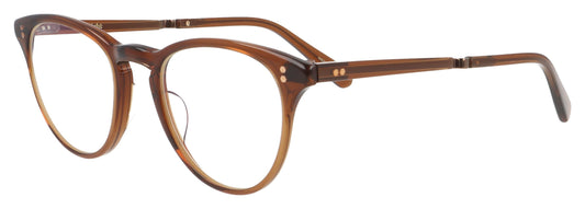Mr. Leight Runyon C CRMLTA-CG Carmelita-Chocolate Gold "Carmelita" Glasses - Angle