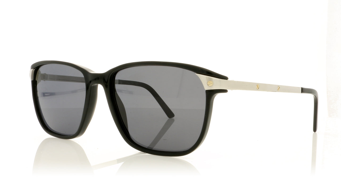 Cartier CT0075S 1 Black Sunglasses - Angle