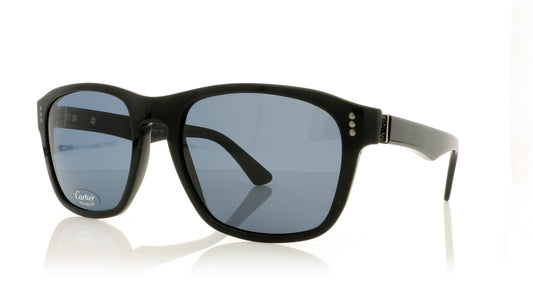 Cartier T042441 BLK Black Sunglasses - Angle