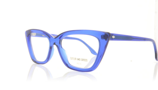 Cutler and Gross CGOP-1241 RS Blue Glasses - Angle