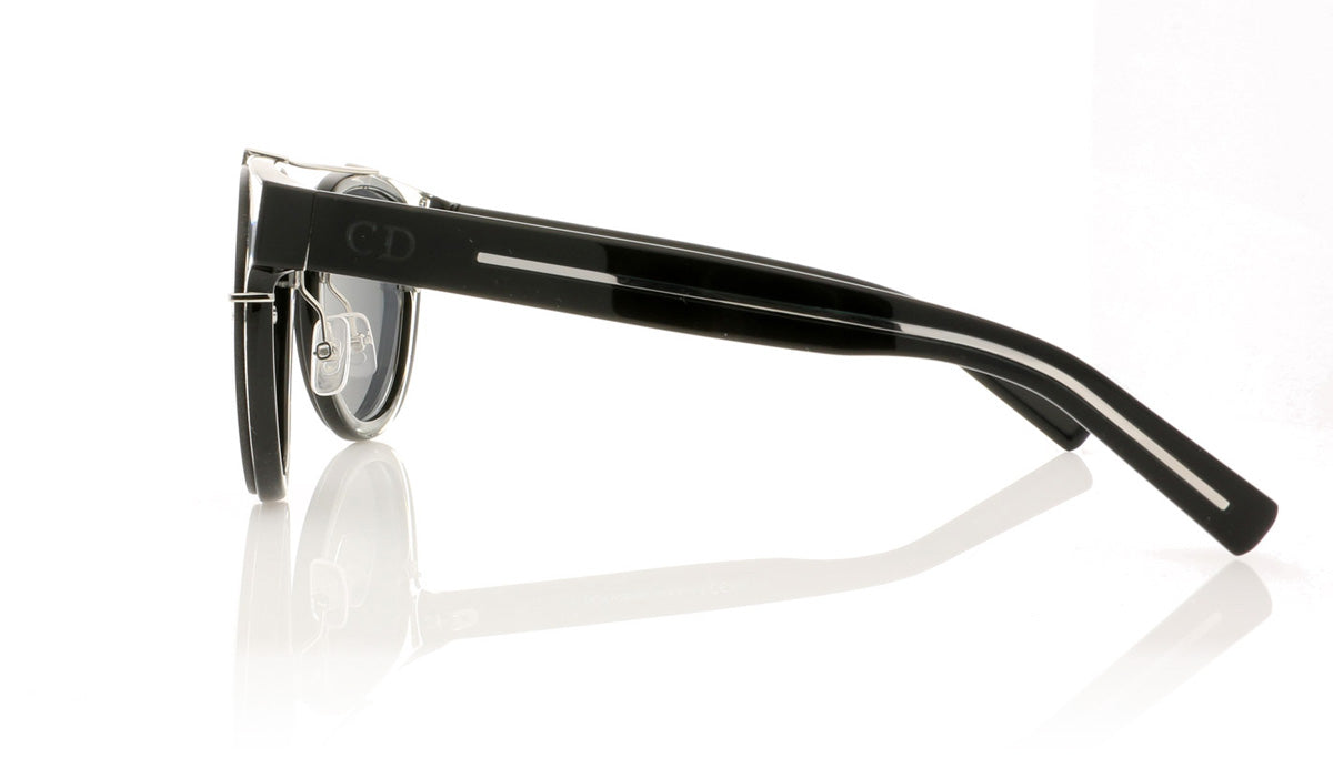 Dior Homme Blacktie 143S SAI Crystal Black Sunglasses - Side