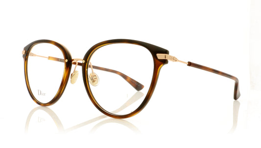 Dior DiorLine2 Dark Havana 86 Glasses - Angle