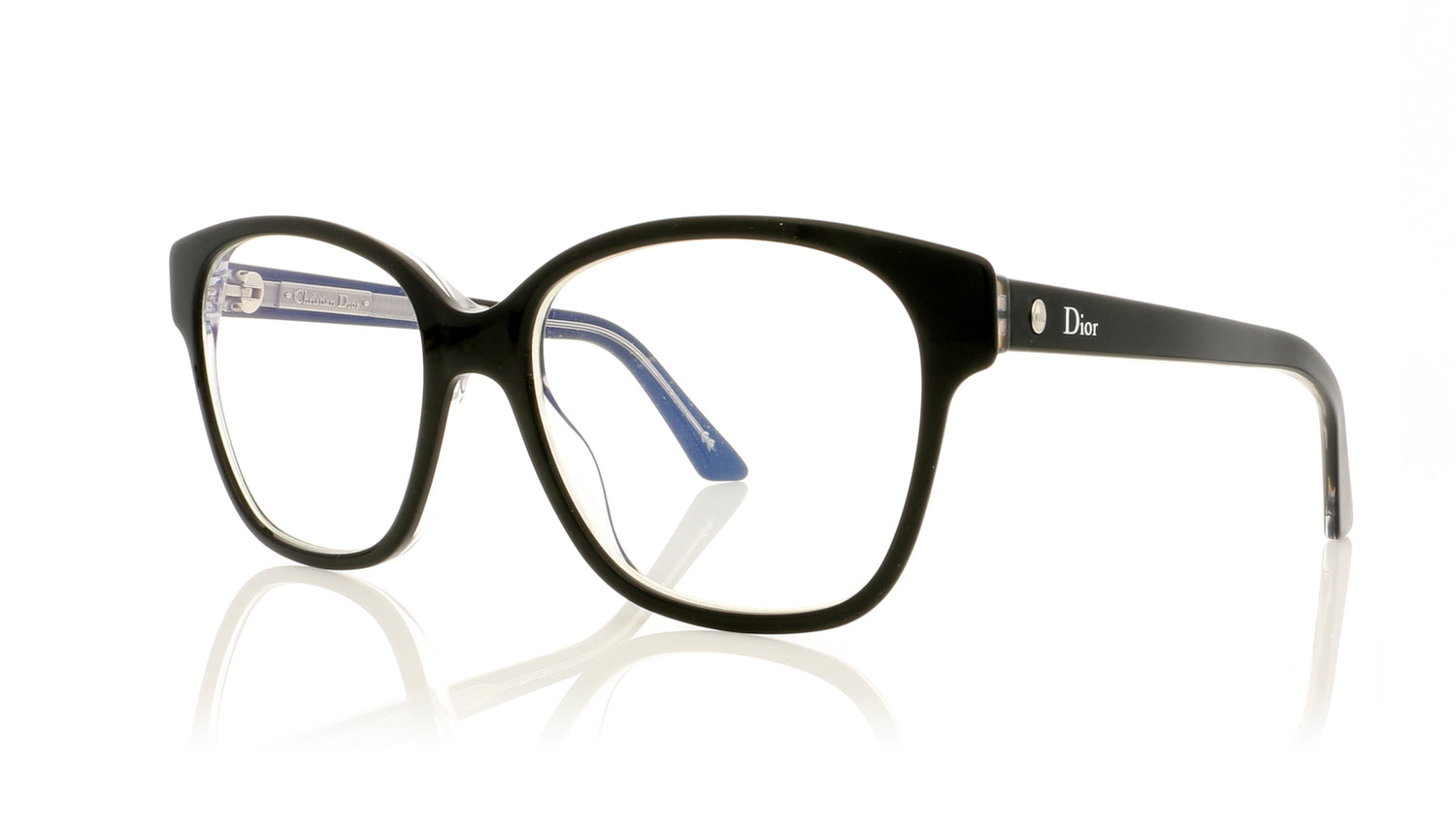 Dior Montaigne 8 G99 Black Glasses - Angle
