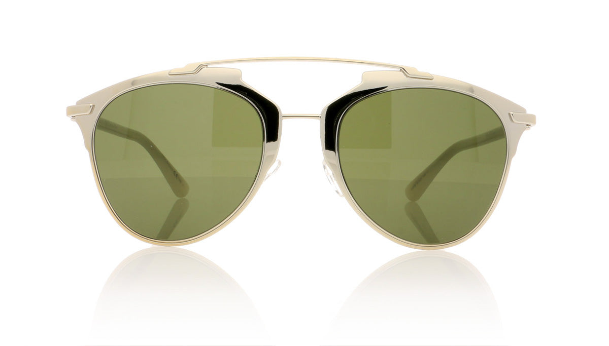 Dior Reflected TUP Gold White Sunglasses - Front