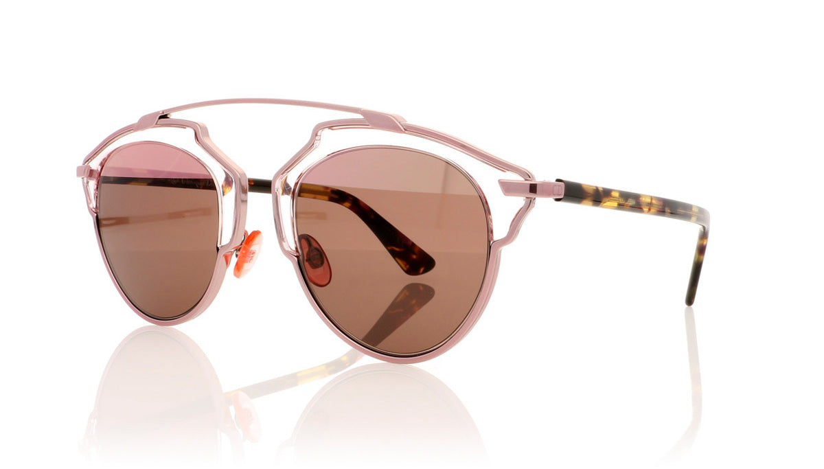 Dior SoReal KM9 Pink Havana Sunglasses - Angle