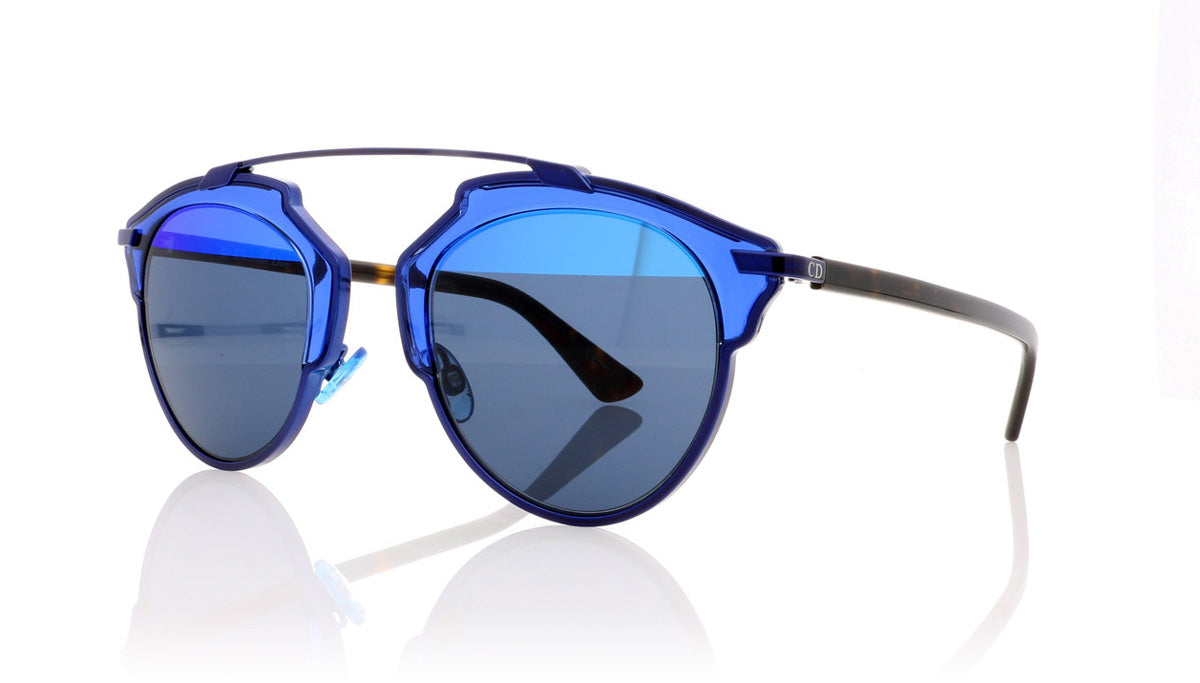 Dior SoReal KMA Translucent Blue Sunglasses - Angle
