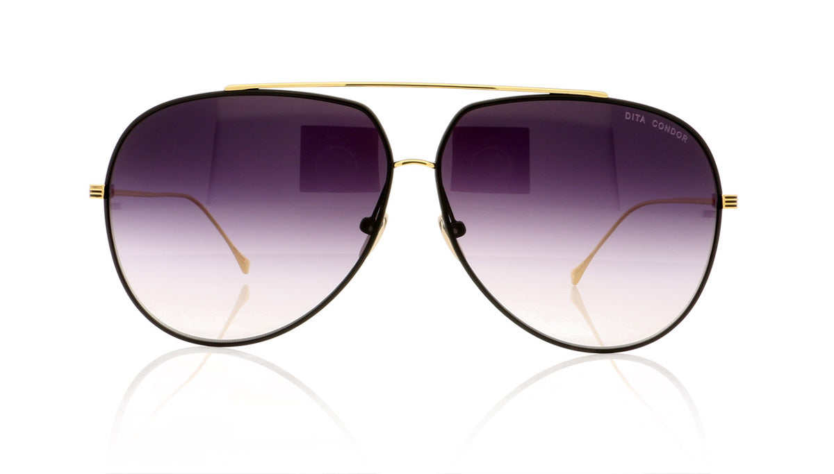 DITA Condor 21005 D Satin Black&S.18K Sunglasses - Front