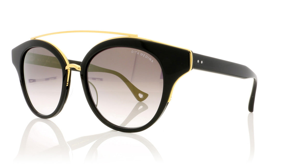 DITA Medina 22023 A Shiny 18K Gold Sunglasses - Angle