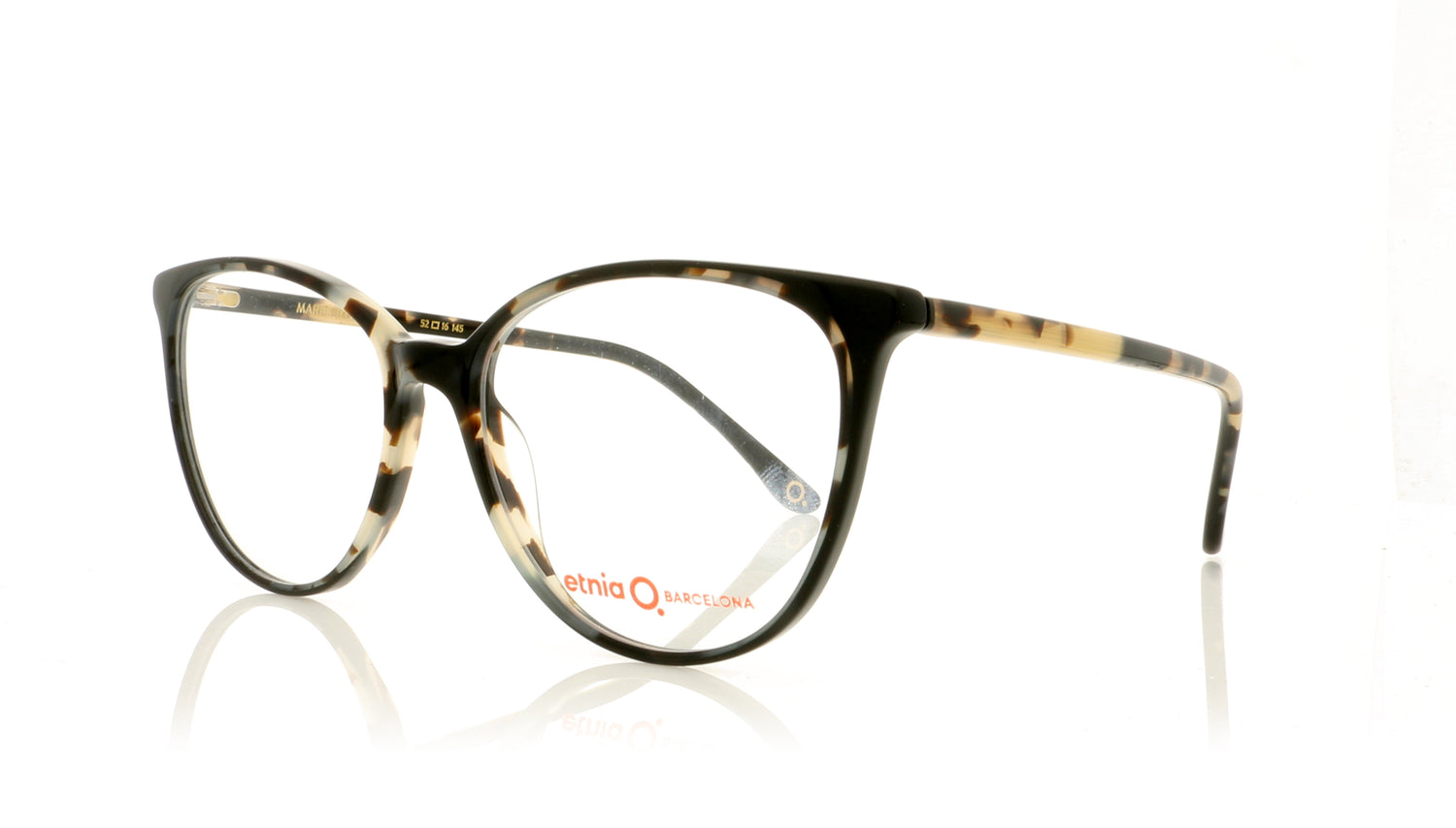 Etnia Barcelona Marie 1HVBK Black Glasses - Angle