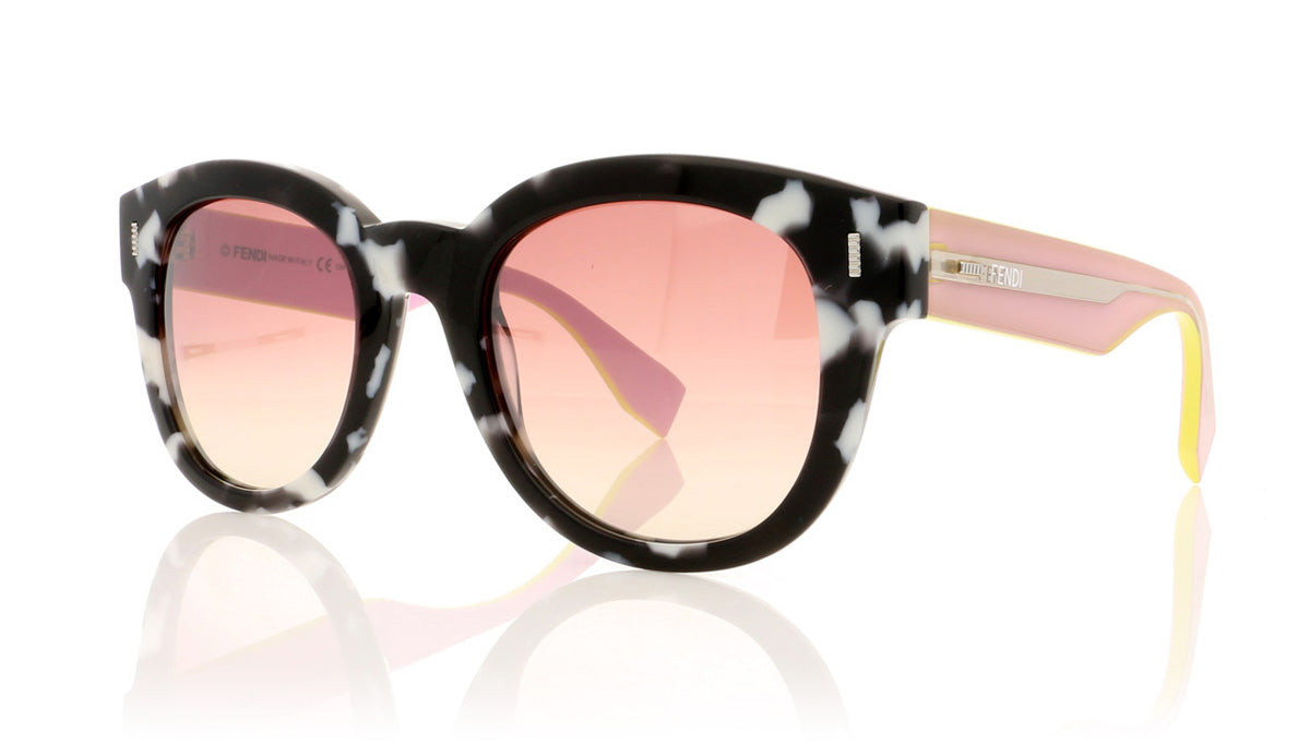 Fendi FF0026/S UDL Marble Pink Sunglasses - Angle