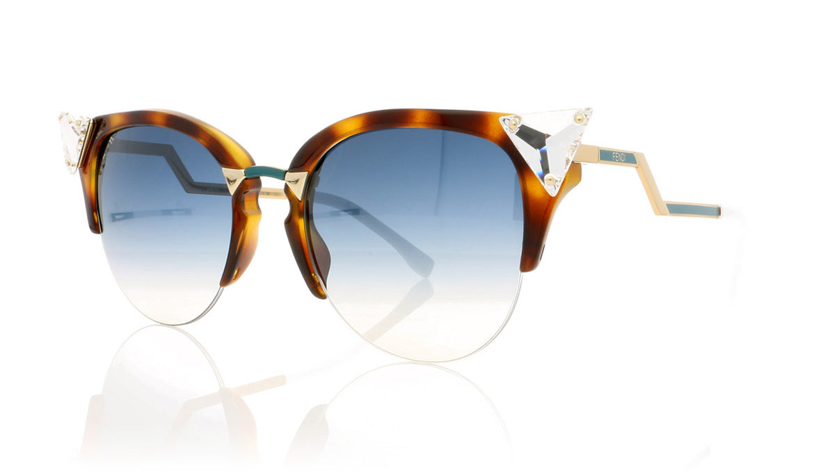 Fendi FF 0041/S VI0 Havana Sunglasses - Angle