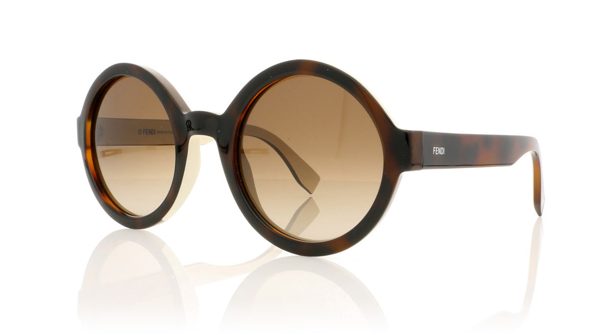 Fendi FF 0120/S MIY Havana Cream Sunglasses - Angle
