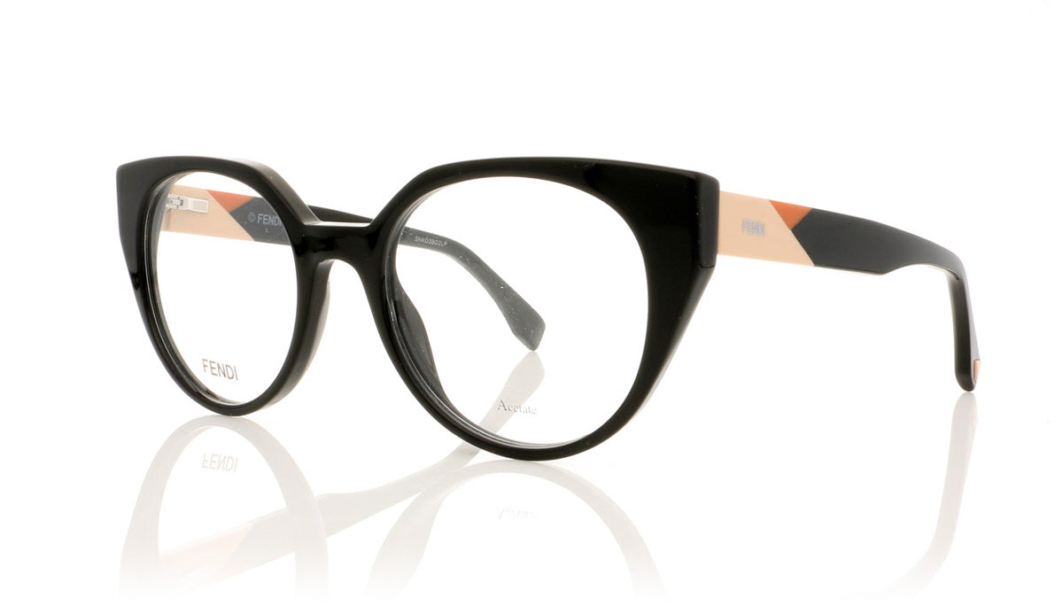 Fendi FF0160 807 Black Glasses - Angle