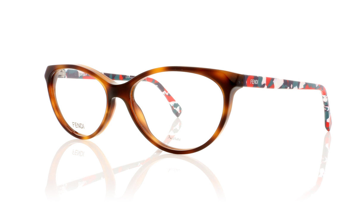 Fendi FF0171 TTR Havana Glasses - Angle