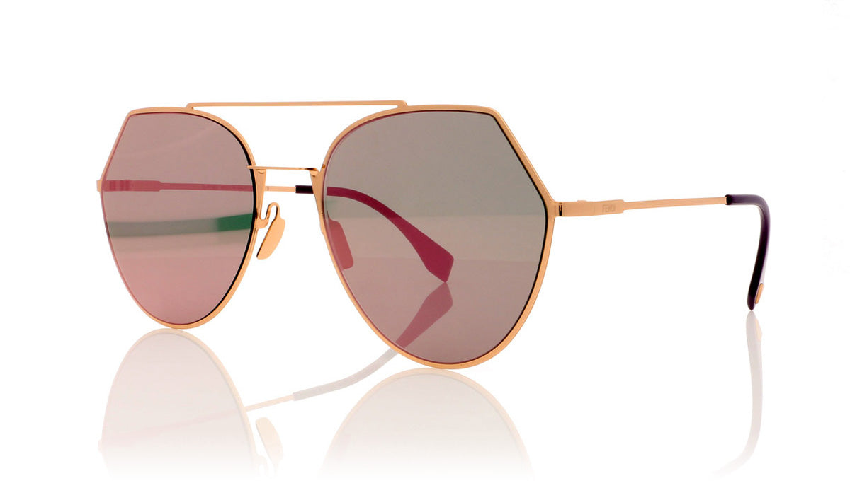 Fendi FF0194/S DDB Gold Copper Sunglasses - Angle