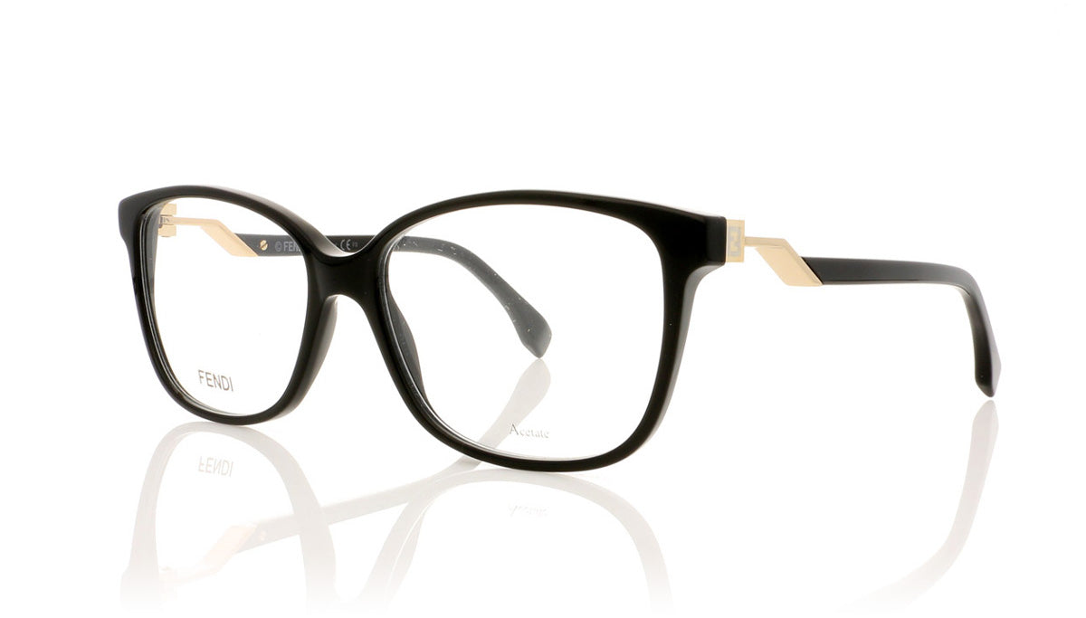 Fendi FF 0232 807 Black Glasses - Angle