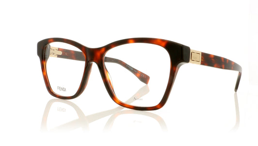 Fendi FF 0301 86 Dark havana Glasses - Angle