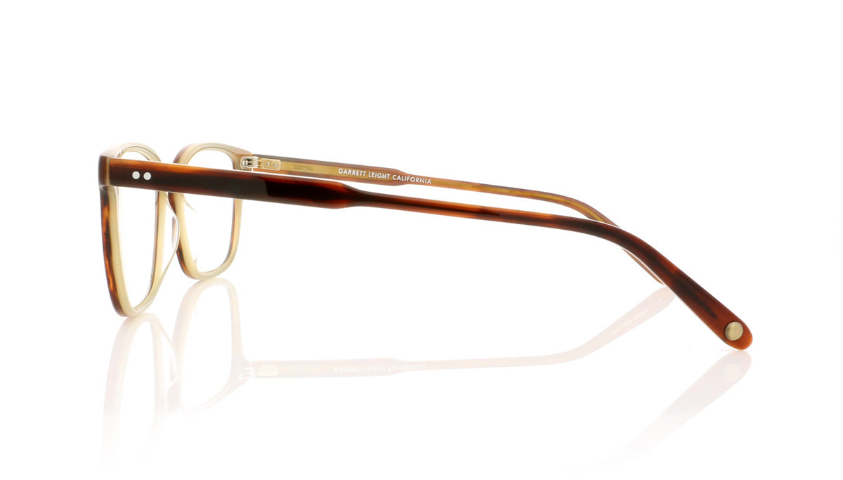 Garrett Leight Bryn Mawr 1043 WHT Whiskey Tortoise Glasses - Side