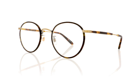 Garrett Leight Wilson 3003 BBT-MST Bourbon Tortoise Glasses - Angle
