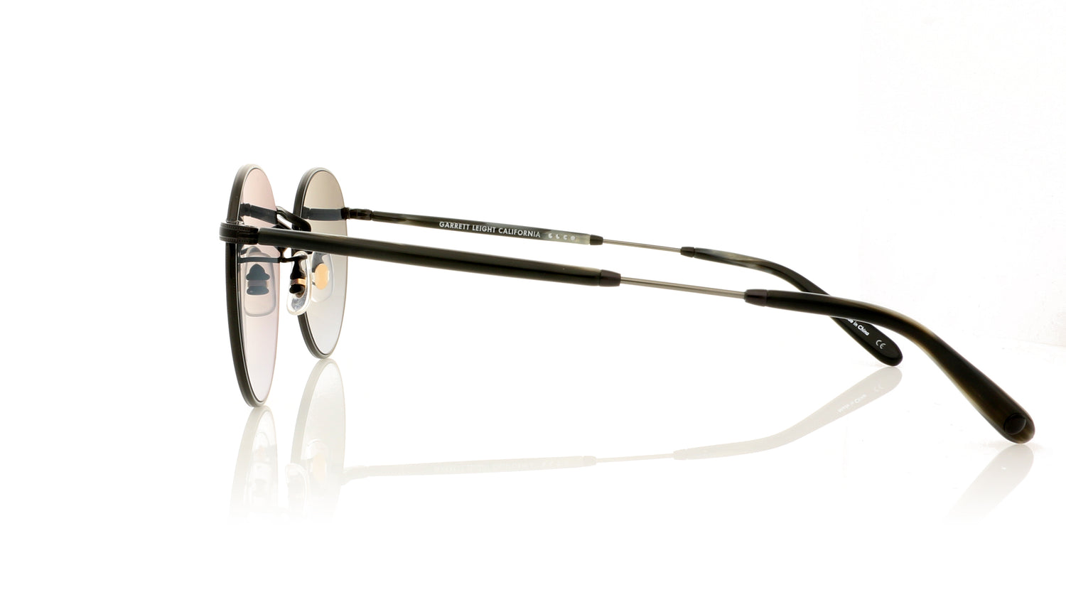 Garrett Leight Wilson M 4005 BK/SFGG Black Sunglasses - Side