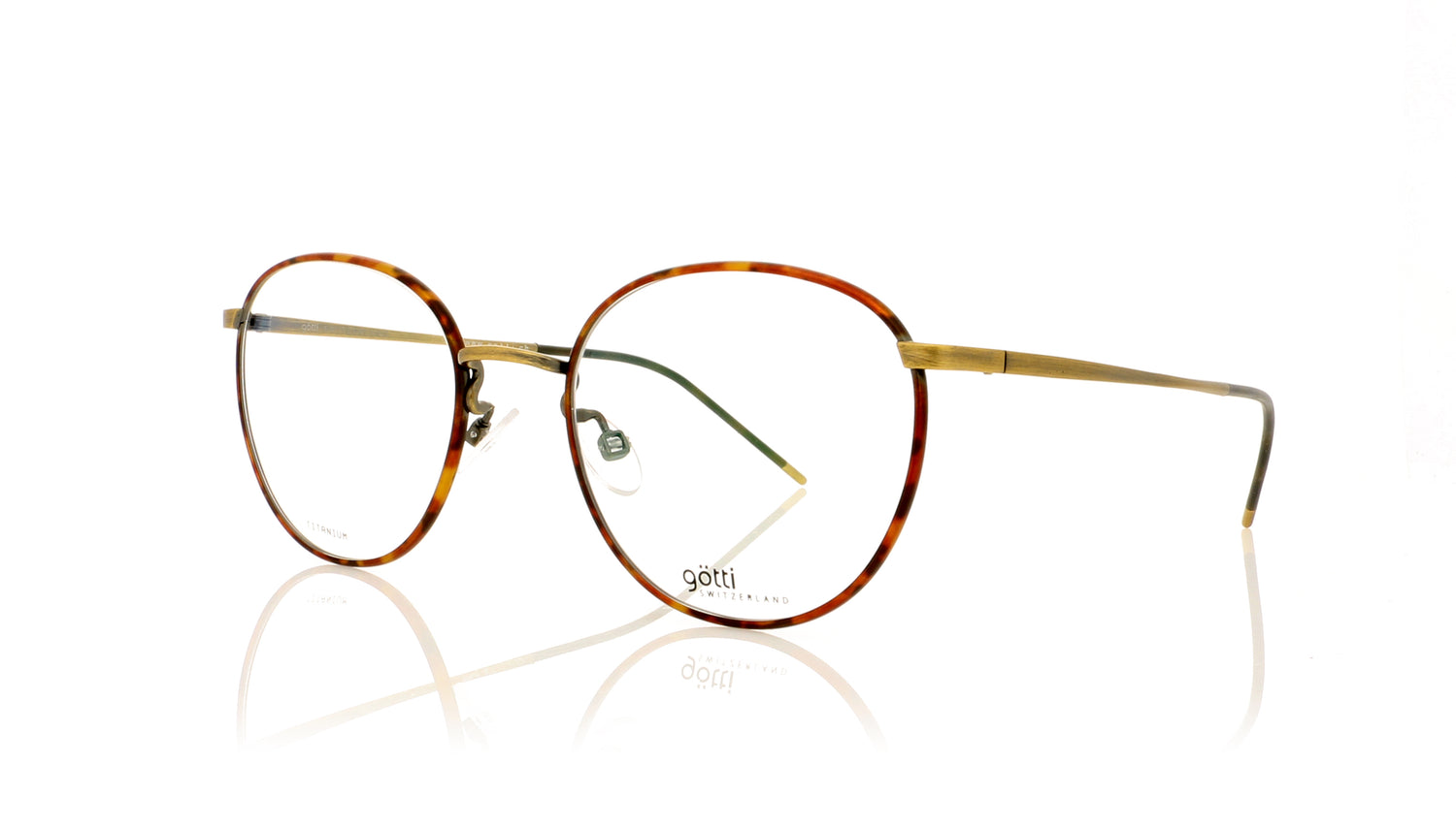 Götti ABOU GLA-HAV Gold Antique Glasses - Angle