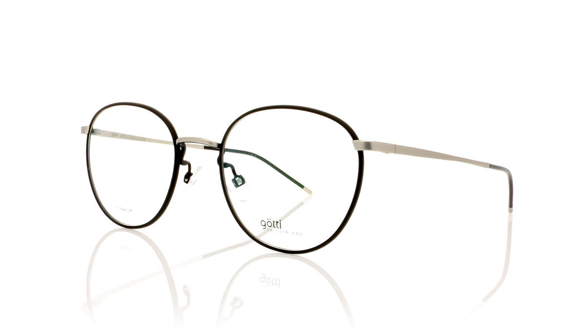 Götti Abou SB-BLKM Silver Brushed  Glasses - Angle