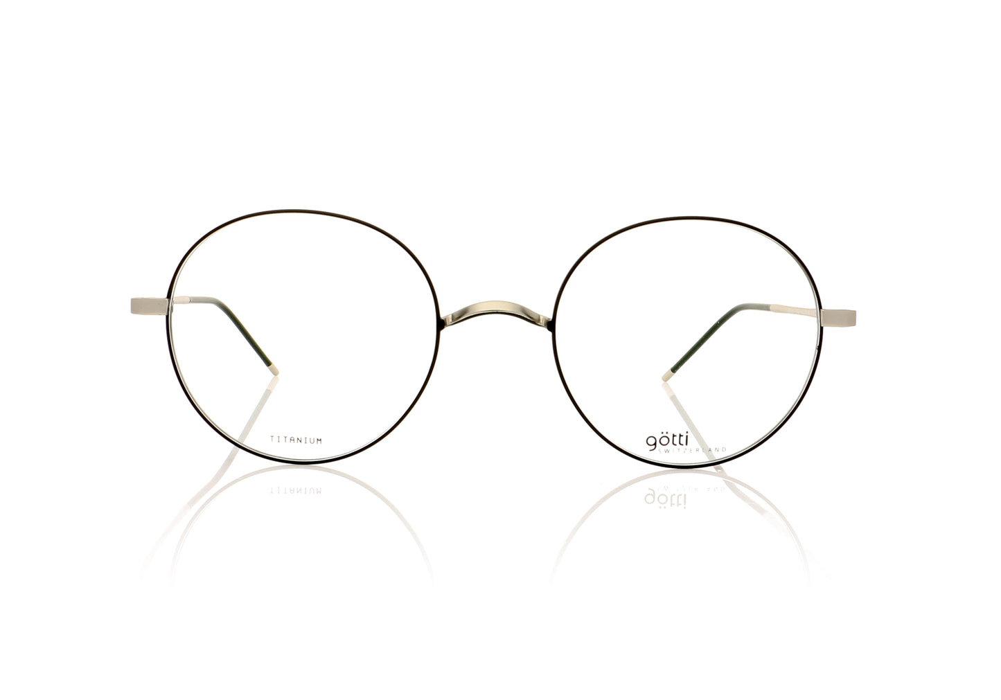 Götti Adan SB-BLKM Silver Brushed Glasses - Front