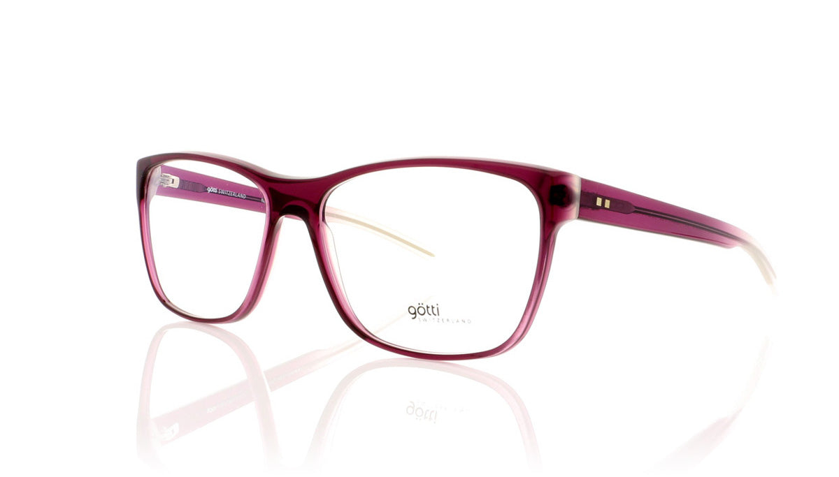 Götti Sunny PUE Purple Transparent Glasses - Angle