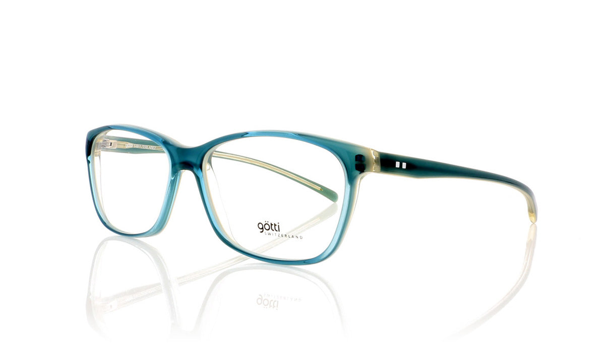 Götti Wiggy TRY Turquoise Transparent Glasses - Angle