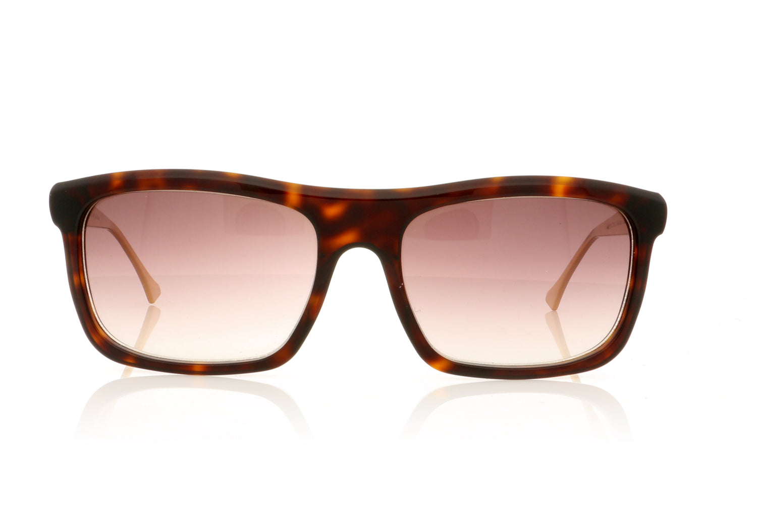 John Dalia Marlon C12 Dark Brown Tort Sunglasses - Front