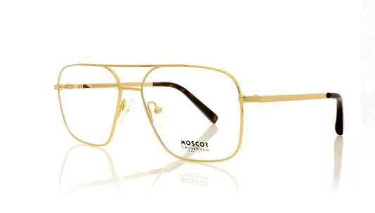 Moscot Shtarker 0700-03 Gold Glasses - Angle