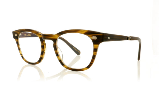 Mr. Leight Hanalei MDRFTWD-AT Matte Driftwood-Antique Gold Glasses - Angle