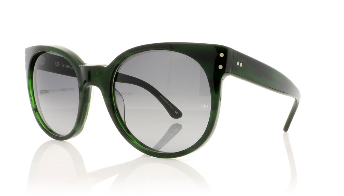 Oliver Goldsmith Balko 8 Evergreen Sunglasses - Angle