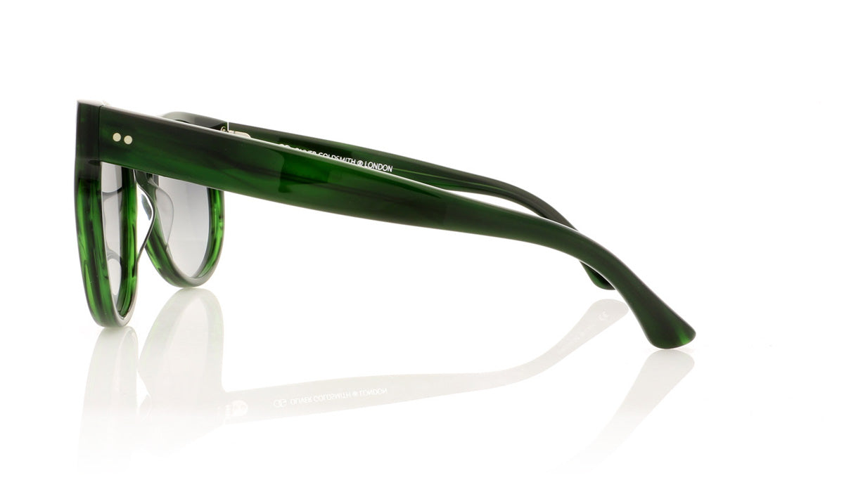 Oliver Goldsmith Balko 8 Evergreen Sunglasses - Side