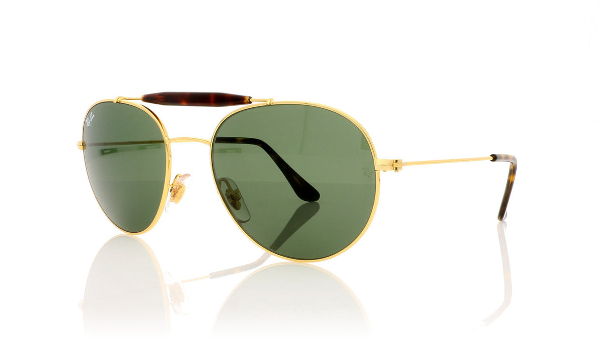 Ray-Ban RB 3540 1 Gold Sunglasses - Angle