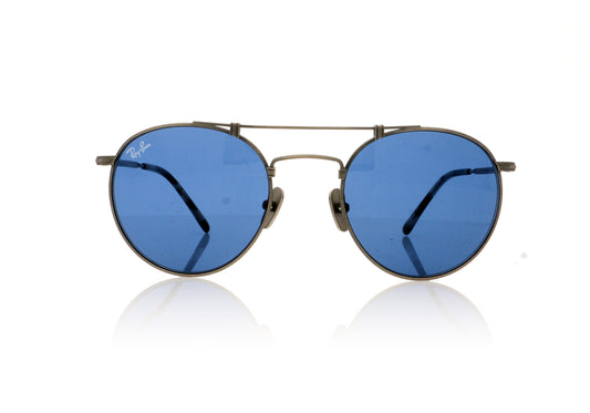 Ray-Ban Titanium 9138T0 Demi Gloss Pewter Sunglasses - Front