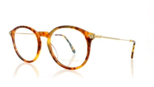 Savile Row Drury Tortoiseshell Honeyshell Glasses - Angle