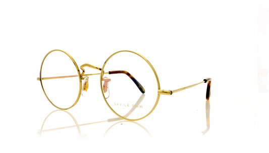 Savile Row Round Eye GT Gold Tortoise Glasses - Angle