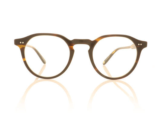Garrett Leight Royce COFT Coffee Tortoise Glasses - Front