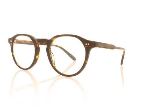 Garrett Leight Royce COFT Coffee Tortoise Glasses - Angle