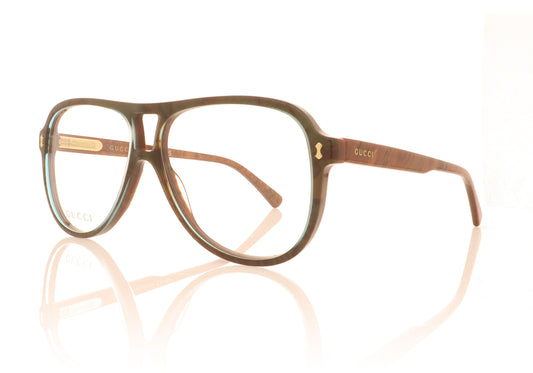 Gucci 1044 003 Blue-Brown Glasses - Angle