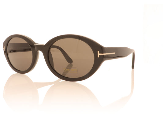 Tom Ford Genevieve 01A Black Sunglasses - Angle