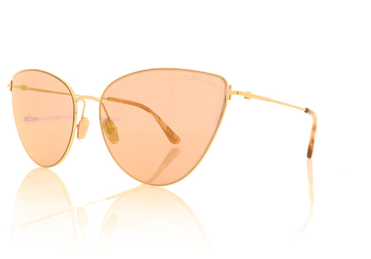 Tom Ford FT1005/S 28Z Gold Sunglasses - Angle